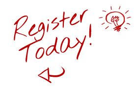 Register Today - Hand Drawn Red