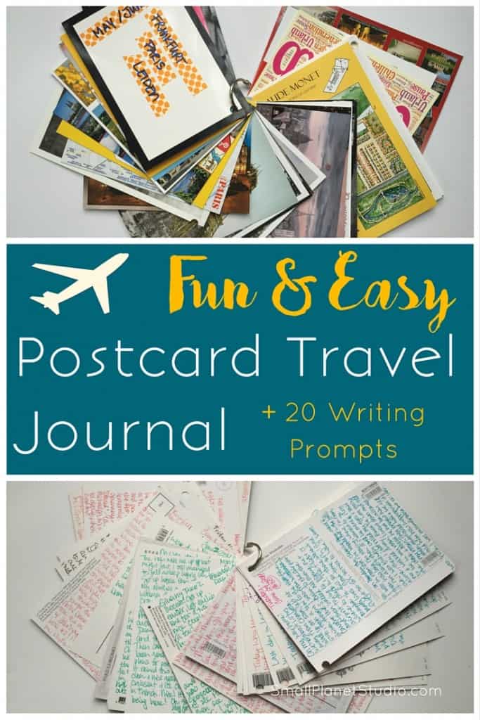 Fun and Easy Postcard Travel Journal (+ 20 Writing Prompts) | Small